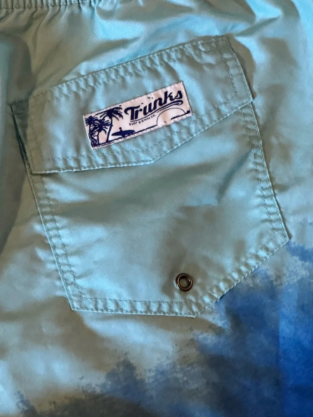 Trunks Surf & Swim Co Blue Ombre Board Shorts Swim Trunks XL